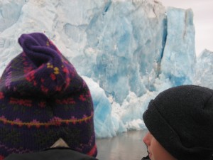 close to the glacier front